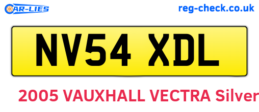 NV54XDL are the vehicle registration plates.