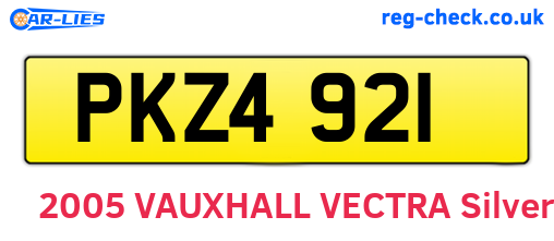 PKZ4921 are the vehicle registration plates.