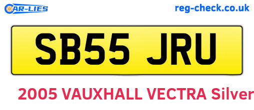 SB55JRU are the vehicle registration plates.