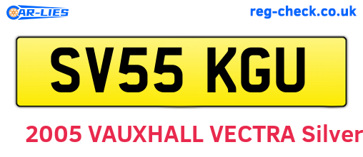 SV55KGU are the vehicle registration plates.