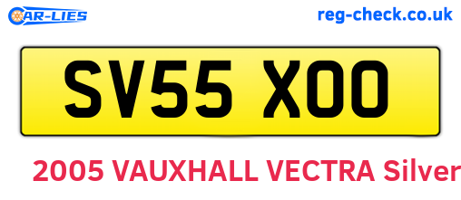 SV55XOO are the vehicle registration plates.
