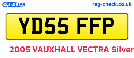 YD55FFP are the vehicle registration plates.