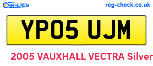 YP05UJM are the vehicle registration plates.