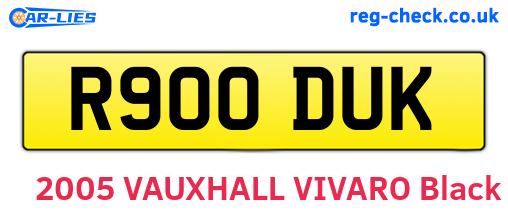 R900DUK are the vehicle registration plates.