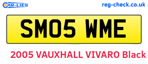 SM05WME are the vehicle registration plates.