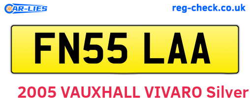 FN55LAA are the vehicle registration plates.