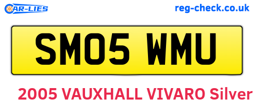SM05WMU are the vehicle registration plates.