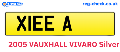 X1EEA are the vehicle registration plates.