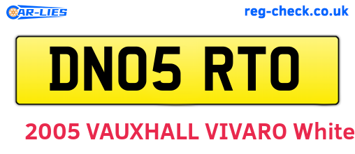 DN05RTO are the vehicle registration plates.