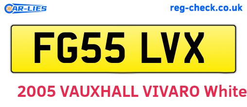 FG55LVX are the vehicle registration plates.