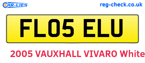 FL05ELU are the vehicle registration plates.