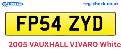 FP54ZYD are the vehicle registration plates.