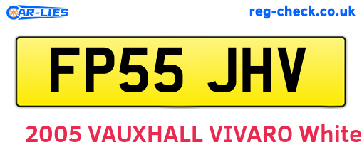 FP55JHV are the vehicle registration plates.