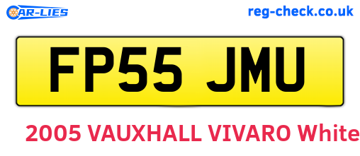FP55JMU are the vehicle registration plates.