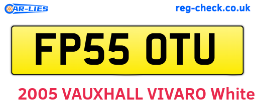 FP55OTU are the vehicle registration plates.