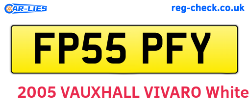 FP55PFY are the vehicle registration plates.