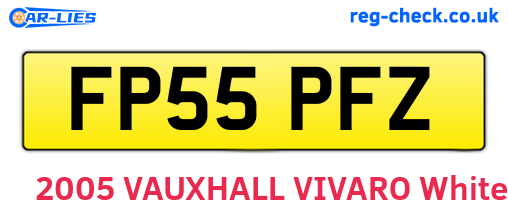 FP55PFZ are the vehicle registration plates.