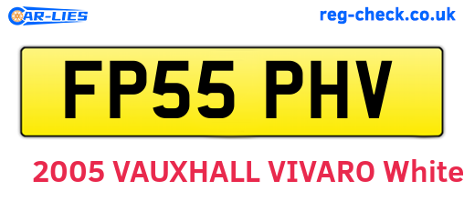 FP55PHV are the vehicle registration plates.