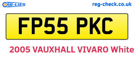 FP55PKC are the vehicle registration plates.