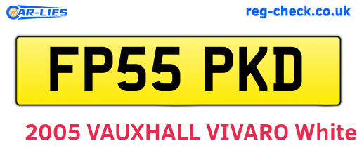FP55PKD are the vehicle registration plates.