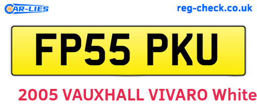 FP55PKU are the vehicle registration plates.