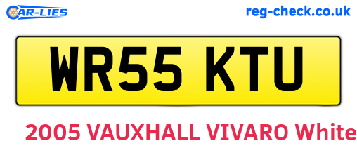 WR55KTU are the vehicle registration plates.