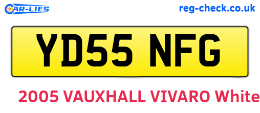 YD55NFG are the vehicle registration plates.