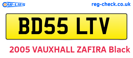 BD55LTV are the vehicle registration plates.