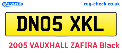 DN05XKL are the vehicle registration plates.