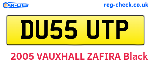 DU55UTP are the vehicle registration plates.