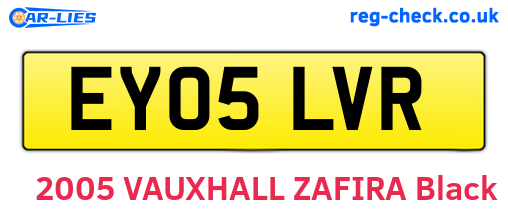 EY05LVR are the vehicle registration plates.