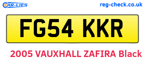 FG54KKR are the vehicle registration plates.