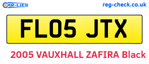 FL05JTX are the vehicle registration plates.