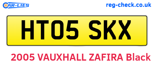 HT05SKX are the vehicle registration plates.