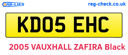 KD05EHC are the vehicle registration plates.