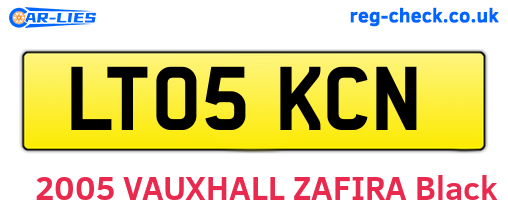 LT05KCN are the vehicle registration plates.