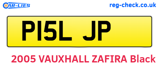 P15LJP are the vehicle registration plates.