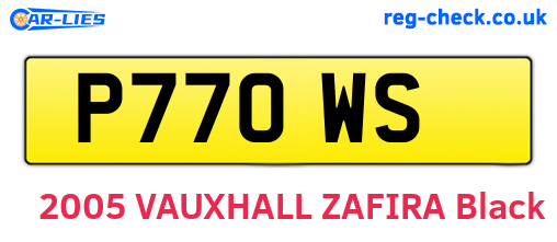P77OWS are the vehicle registration plates.