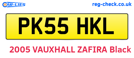 PK55HKL are the vehicle registration plates.