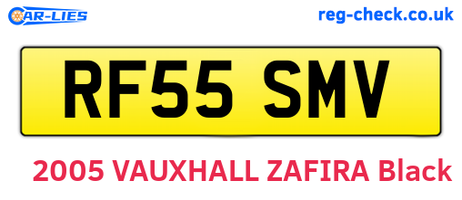 RF55SMV are the vehicle registration plates.