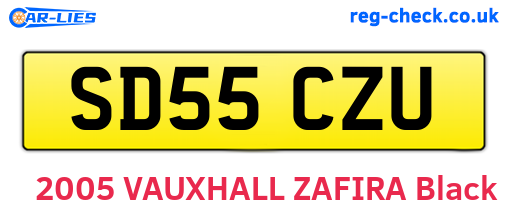 SD55CZU are the vehicle registration plates.