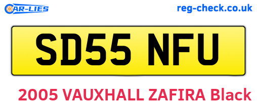 SD55NFU are the vehicle registration plates.