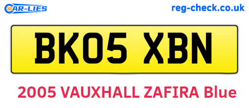 BK05XBN are the vehicle registration plates.