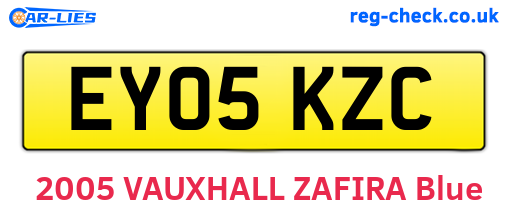 EY05KZC are the vehicle registration plates.