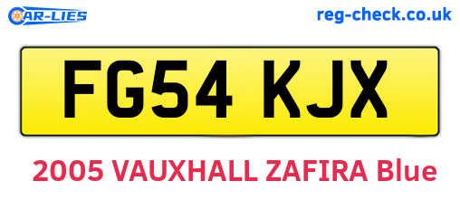 FG54KJX are the vehicle registration plates.