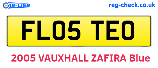 FL05TEO are the vehicle registration plates.