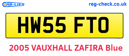 HW55FTO are the vehicle registration plates.