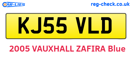 KJ55VLD are the vehicle registration plates.