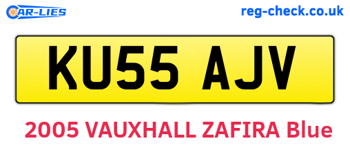 KU55AJV are the vehicle registration plates.
