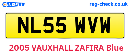 NL55WVW are the vehicle registration plates.